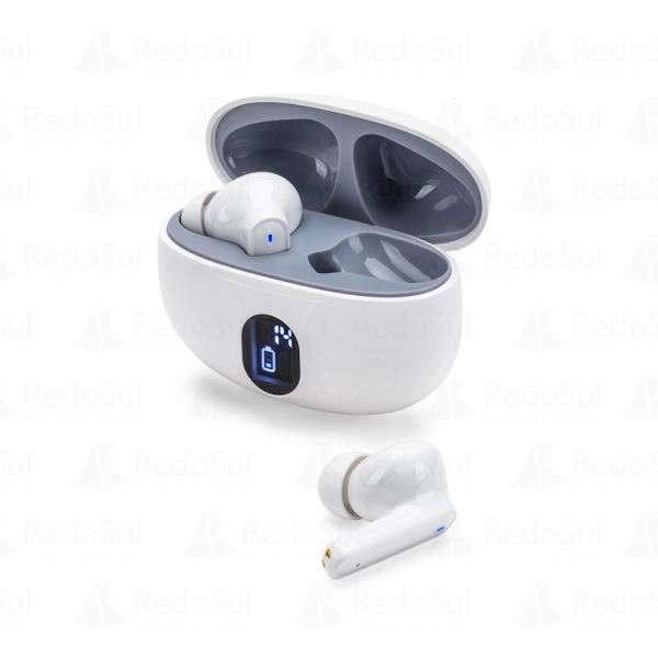Fones de ouvido wireless personalizado produzido em ABS reciclado e autonomia de 4 horas Fones de ouvido wireless personalizado produzido em ABS reciclado e autonomia de 4 horas